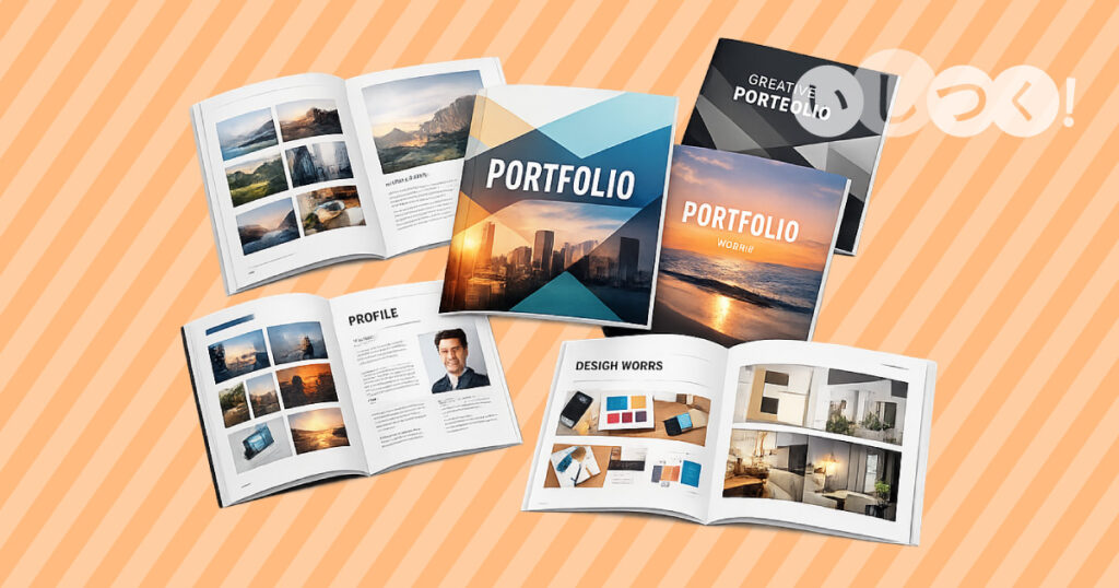 ポートフォリオ、作品集を印刷するには