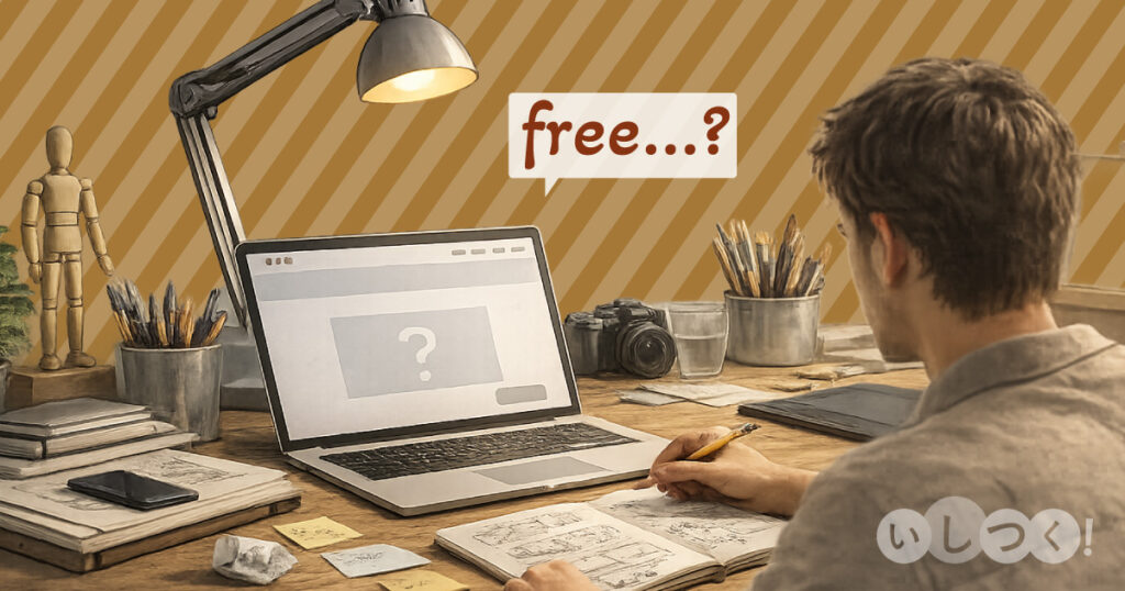 イラストレーターのウェブサイトを作るには無料プランはおすすめしない