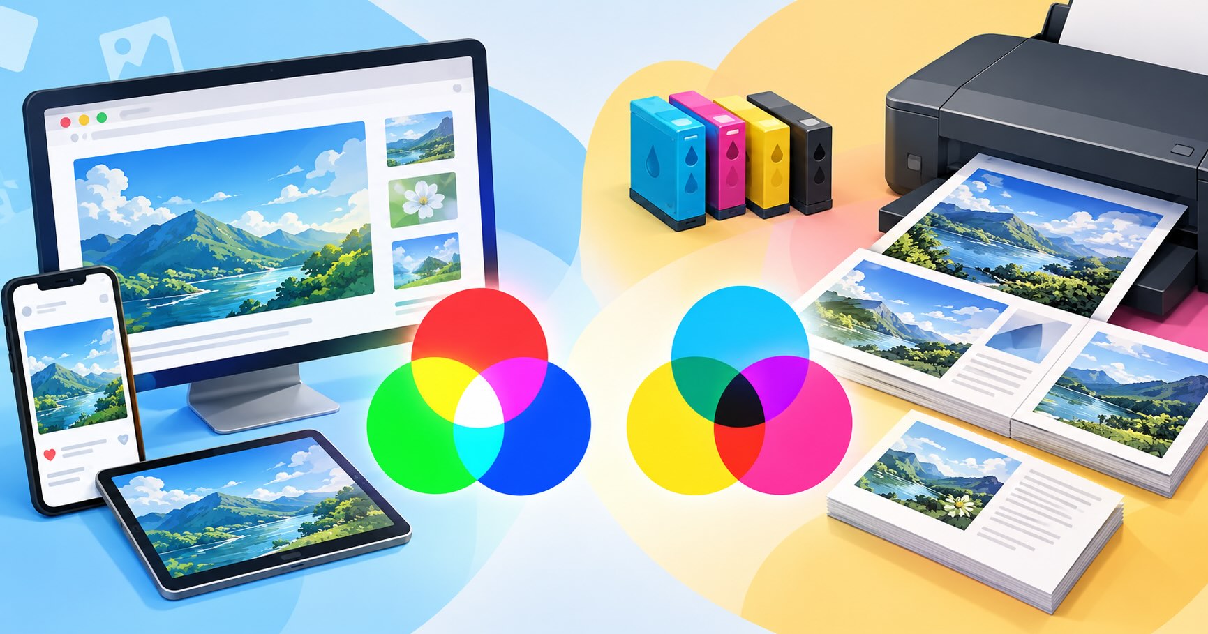 イラスト納品時のRGB・CMYKと解像度の設定